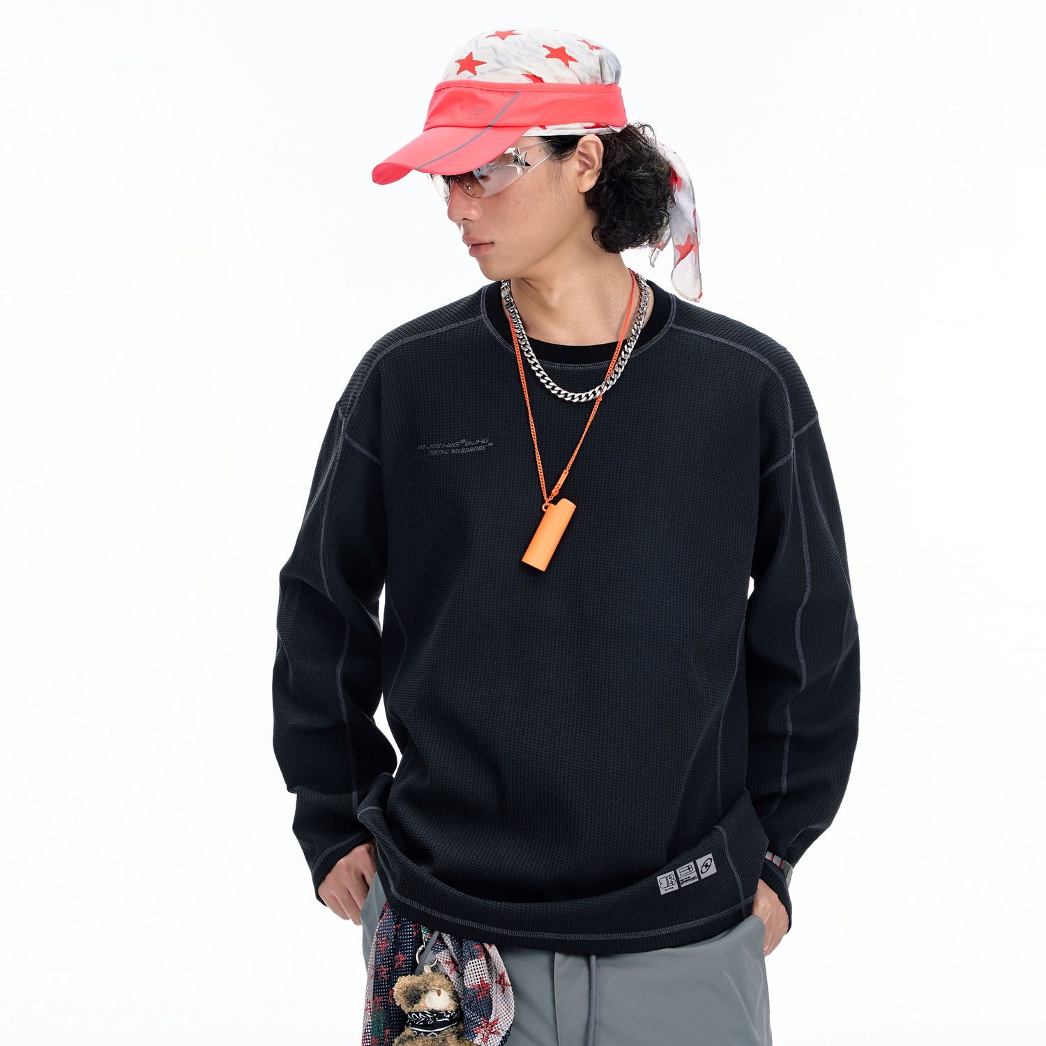 Bjhg Reckless Reflective Logo Long Sleeve Tee — фото 4