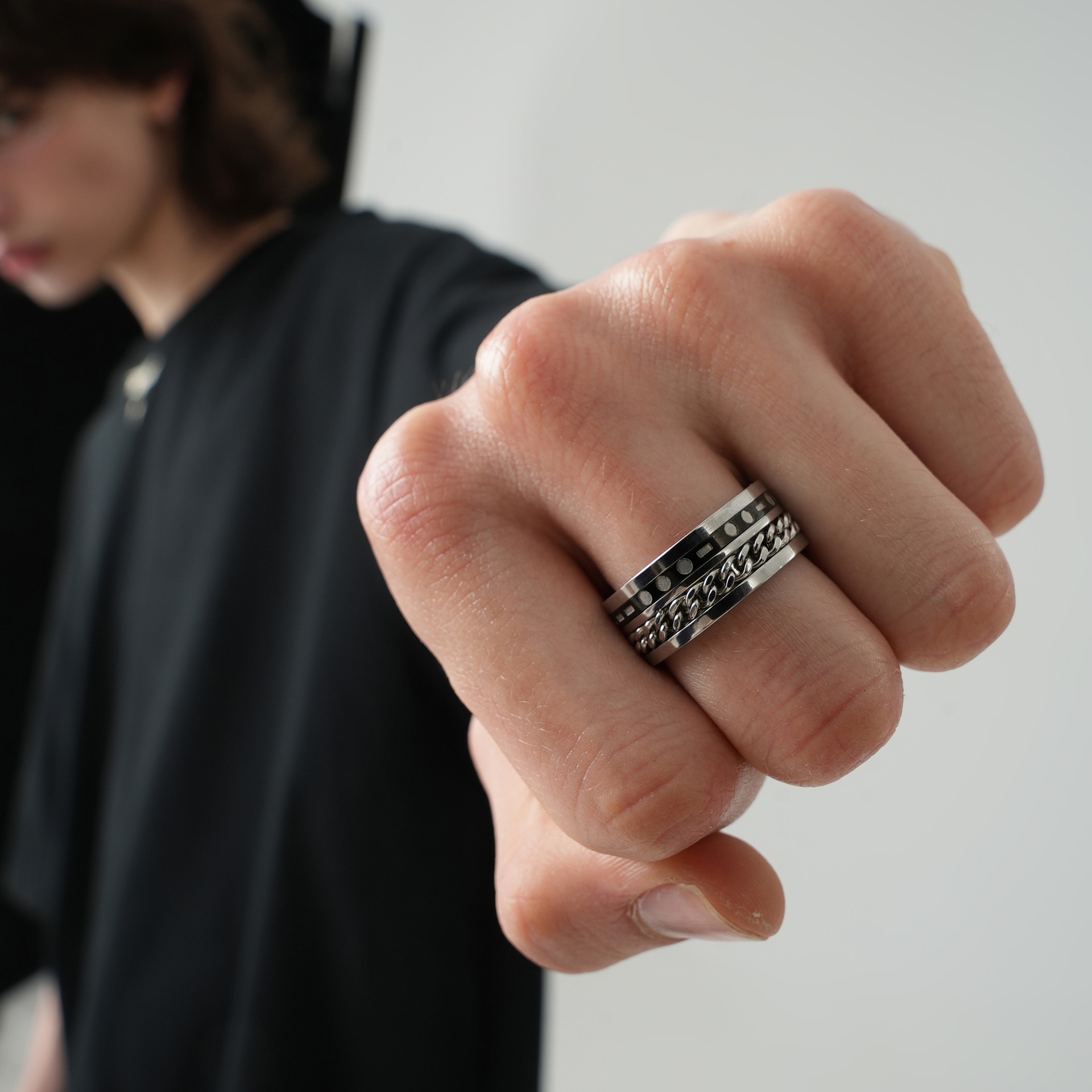 Bjhg Titanium Steel Ring — фото 2