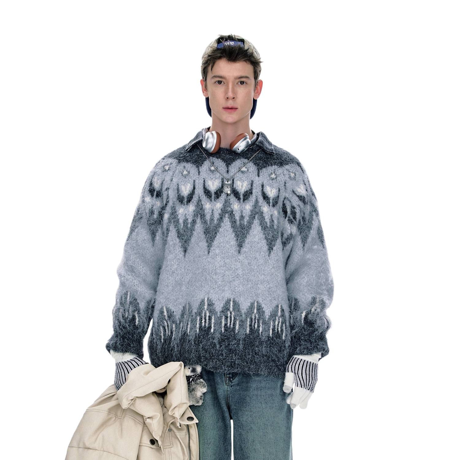 Bjhg Amber Glow Fair Isle Sweater — фото 9