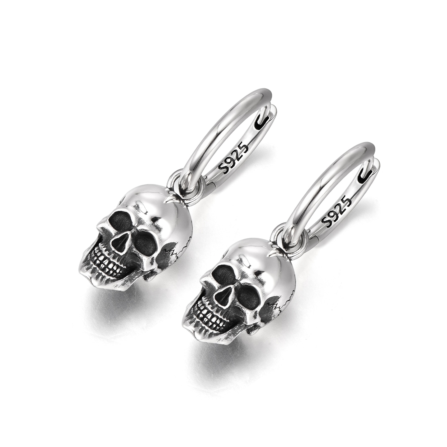 Ideagemer Skull Silver Earrings — фото 11