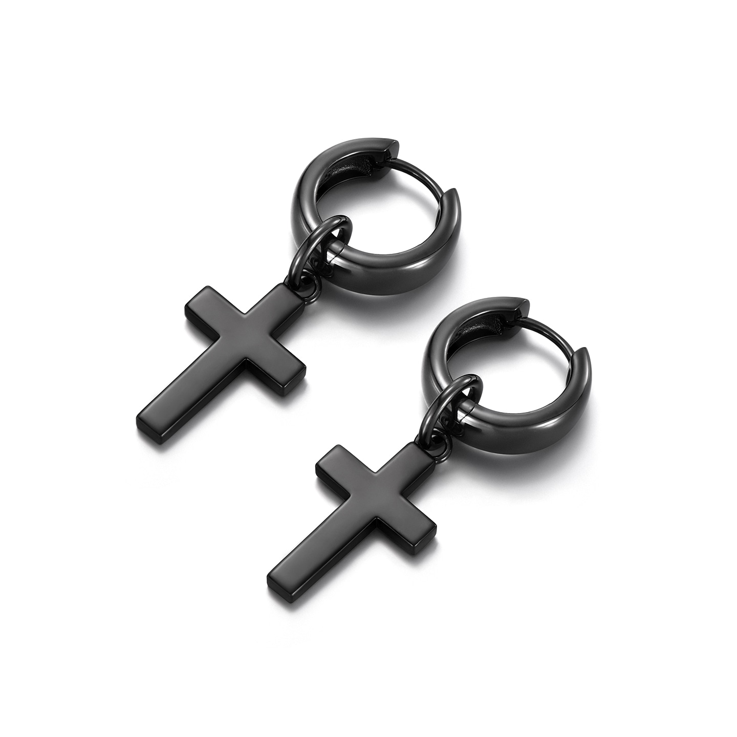 Ideagemer Cross Earrings Black — фото 11