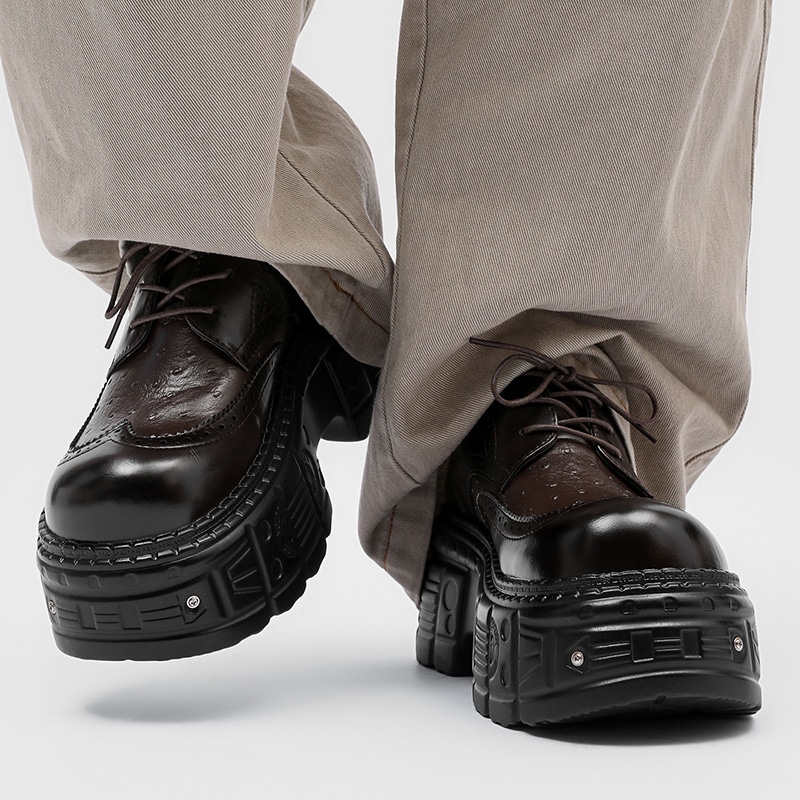 Dounkol Derby Thick Sole Studded Shoes — фото 11