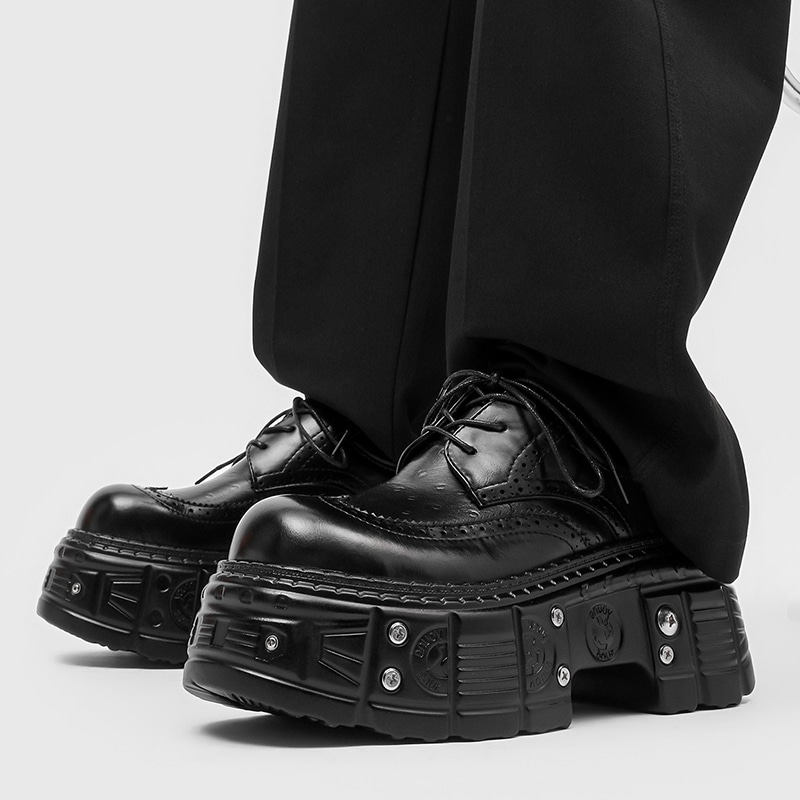 Dounkol Derby Thick Sole Studded Shoes — фото 2