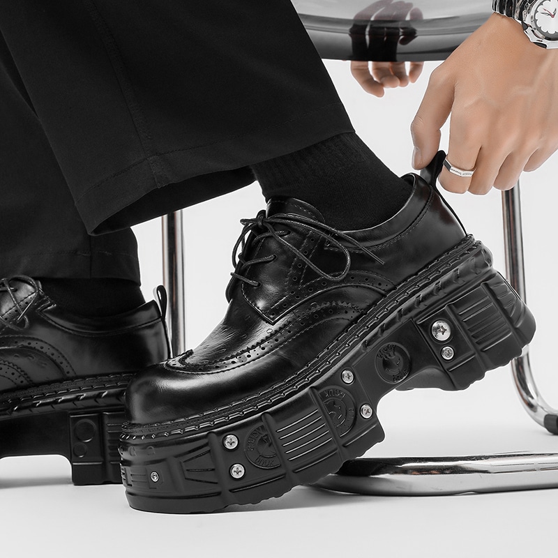 Dounkol Derby Thick Sole Studded Shoes — фото 3