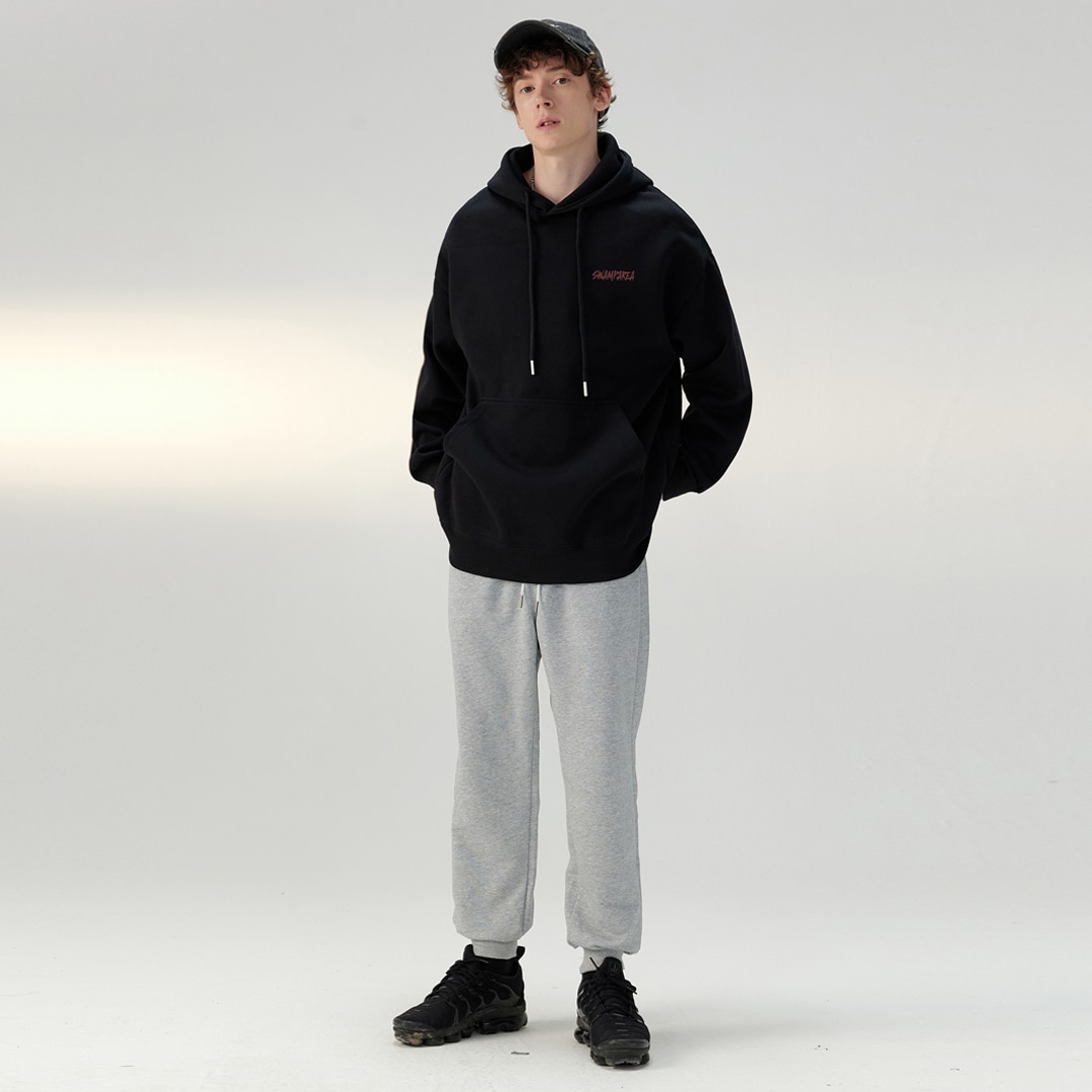 Swamp Area Spider Print Hoodie Black — фото 10