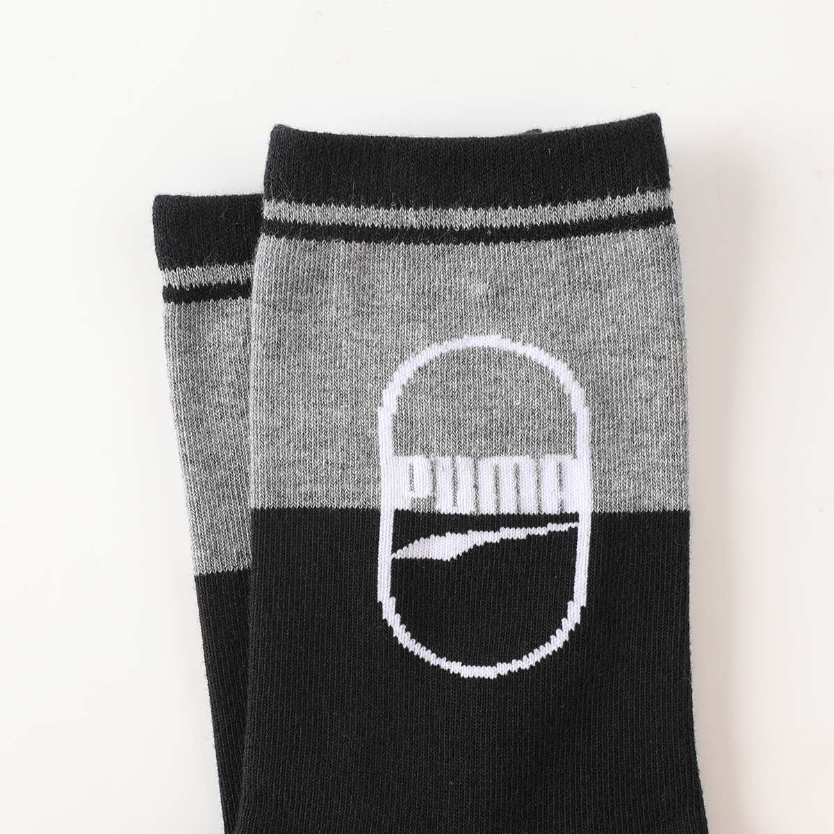 Puma Classic Crew Socks 2-Pack Black White — фото 6