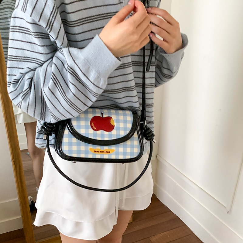 布依诺 Buyino Plaid Crossbody Bag — фото 10