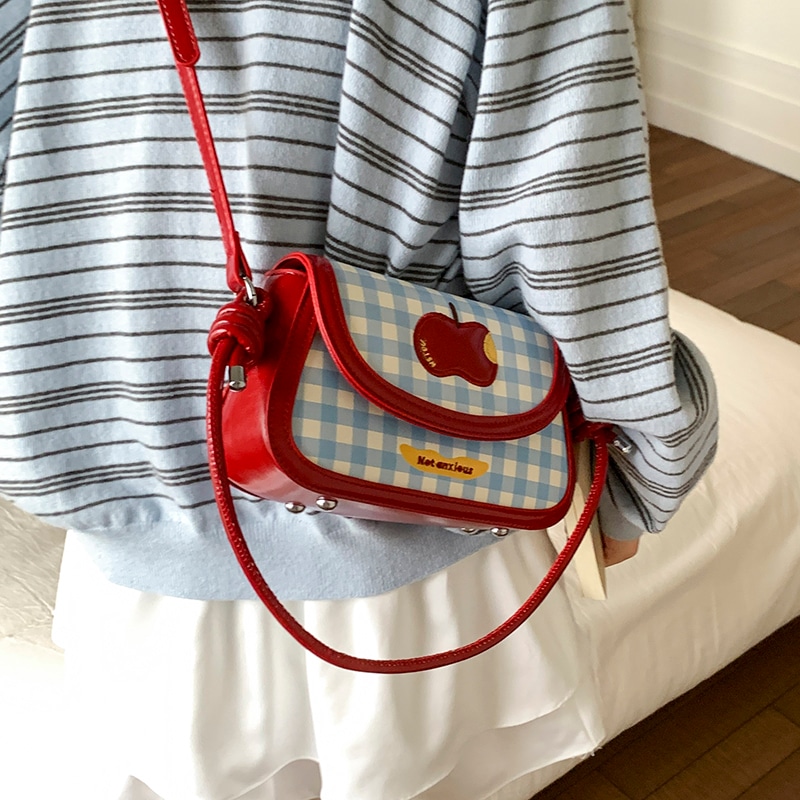 布依诺 Buyino Plaid Crossbody Bag — фото 7