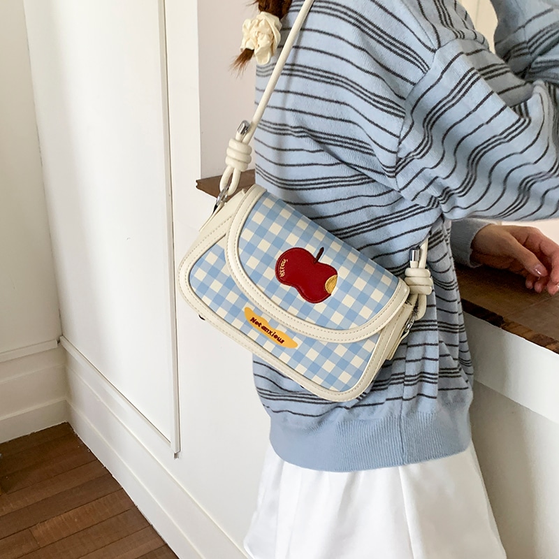 布依诺 Buyino Plaid Crossbody Bag — фото 4