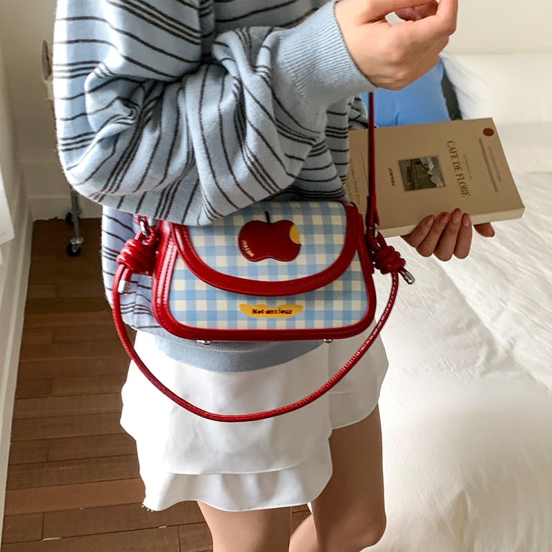 布依诺 Buyino Plaid Crossbody Bag — фото 6