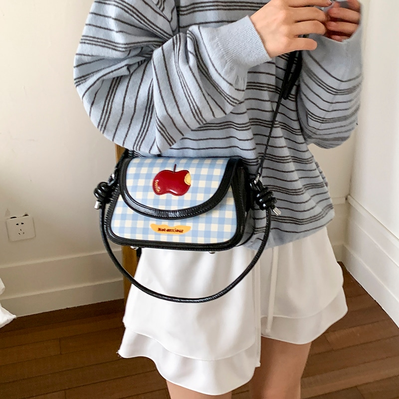布依诺 Buyino Plaid Crossbody Bag — фото 11