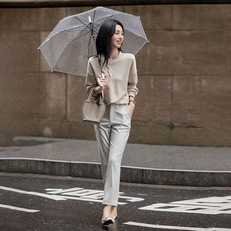 Dme 【dme】 纯色立领简约卫衣 女款 — фото 3