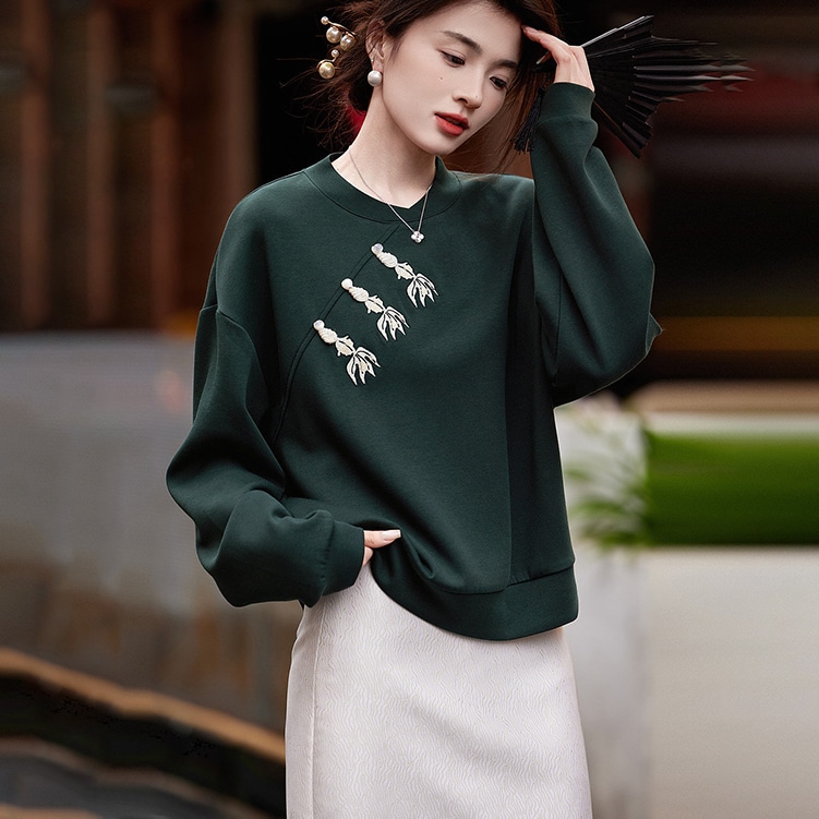 Dme 【dme】 纯色立领简约卫衣 女款 — фото 7
