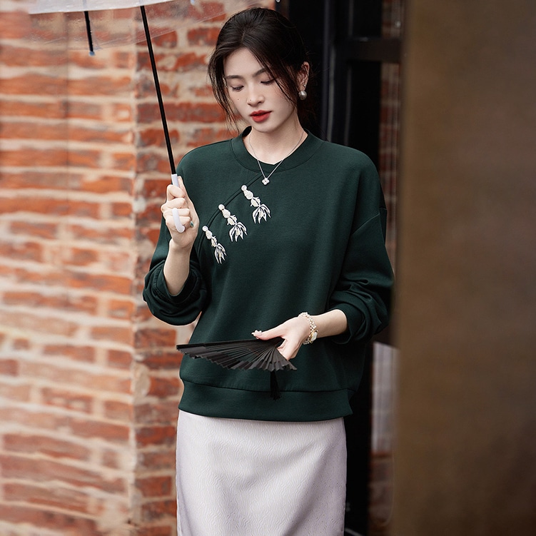 Dme 【dme】 纯色立领简约卫衣 女款 — фото 6