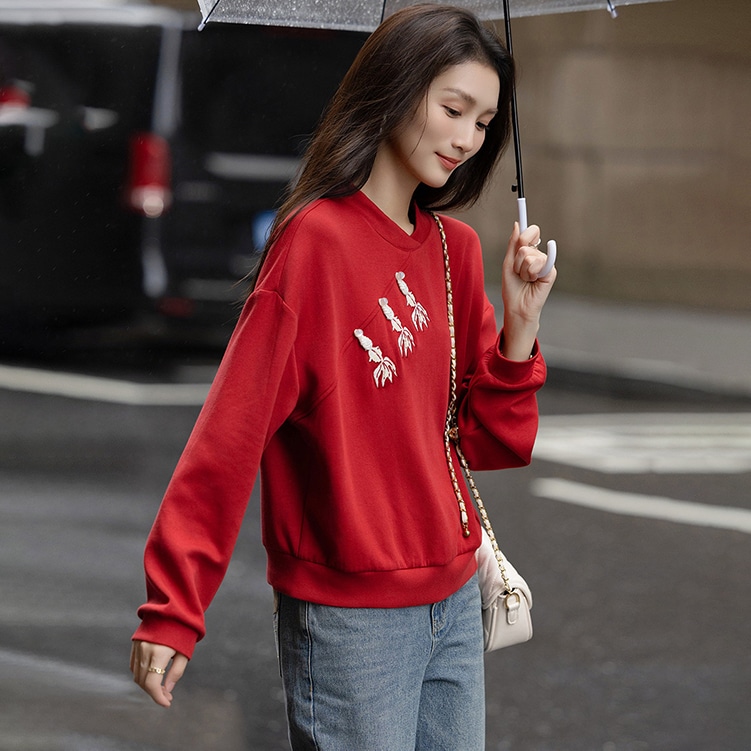Dme 【dme】 纯色立领简约卫衣 女款 — фото 9
