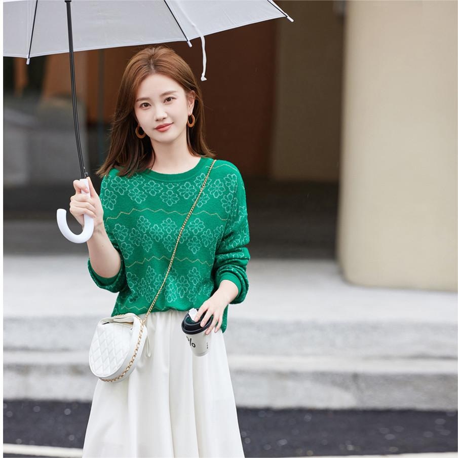 Dme 【dme】 圆领宽松套头长袖毛衣 女款 — фото 2
