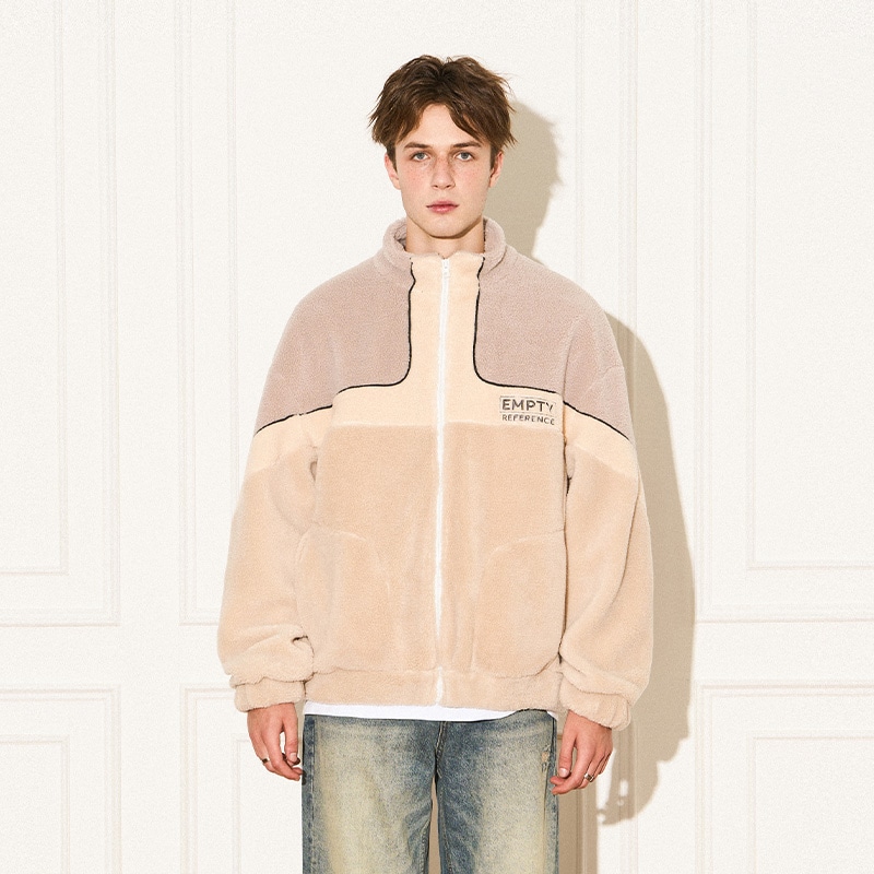 Empty Reference Fleece Jacket Grey Khaki — фото 2