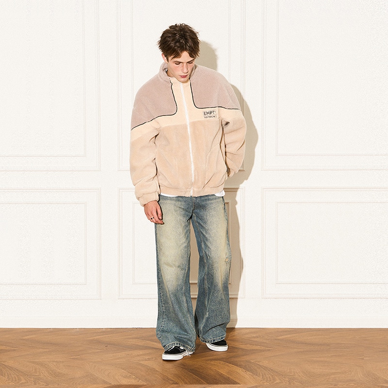 Empty Reference Fleece Jacket Grey Khaki — фото 3