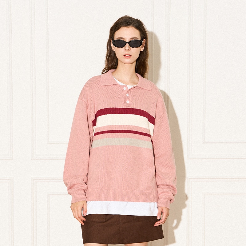 Empty Reference Striped Polo Knit — фото 4
