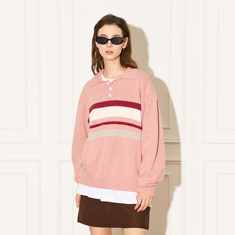 Empty Reference Striped Polo Knit — фото 5
