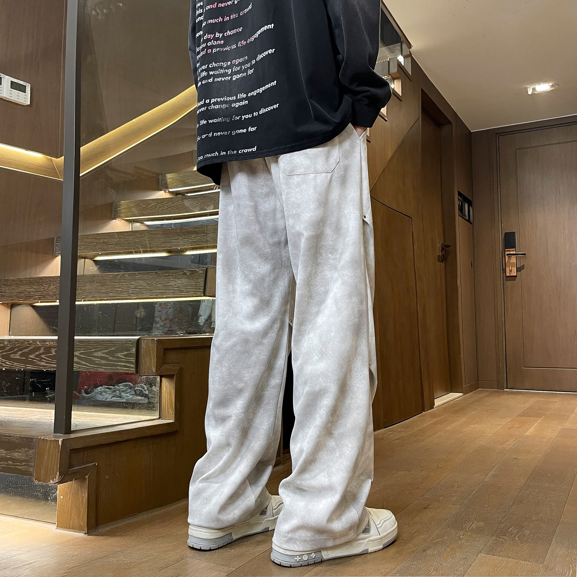 C1Rca Cleanfit Drawstring Wide Leg Sweatpants — фото 4