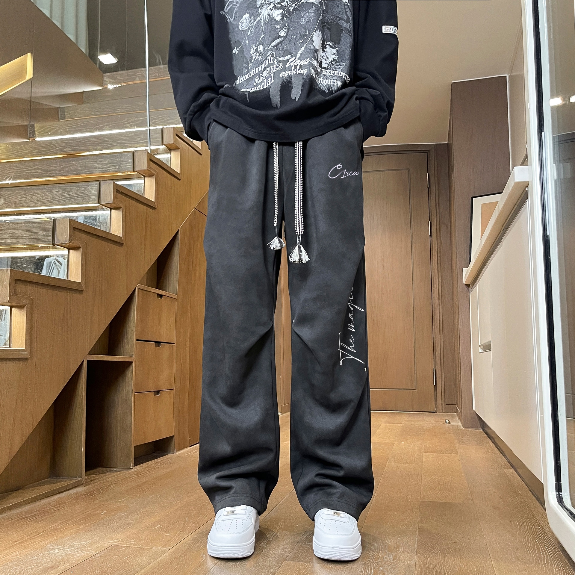 C1Rca Cleanfit Drawstring Wide Leg Sweatpants — фото 8