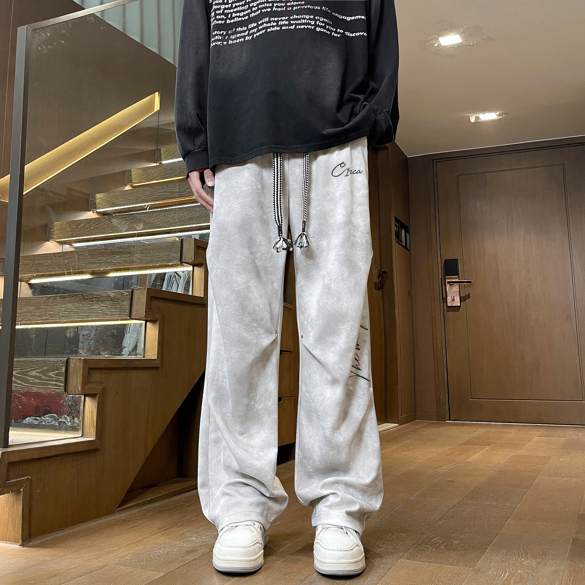 C1Rca Cleanfit Drawstring Wide Leg Sweatpants — фото 3