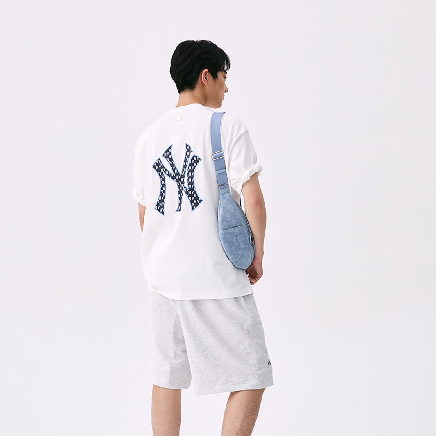 MLB Waist Bag Light Blue/Grey — фото 4