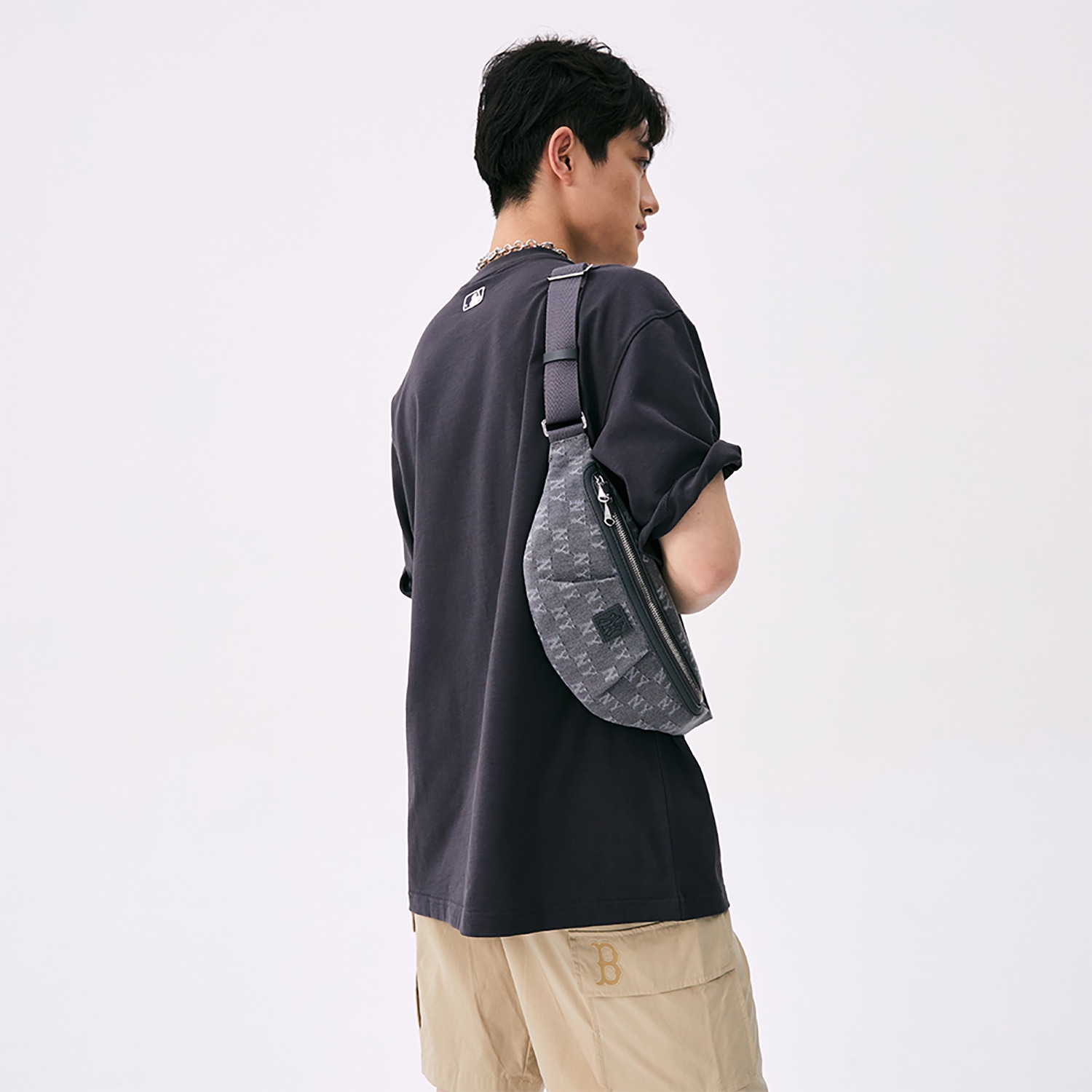 MLB Waist Bag Light Blue/Grey — фото 10