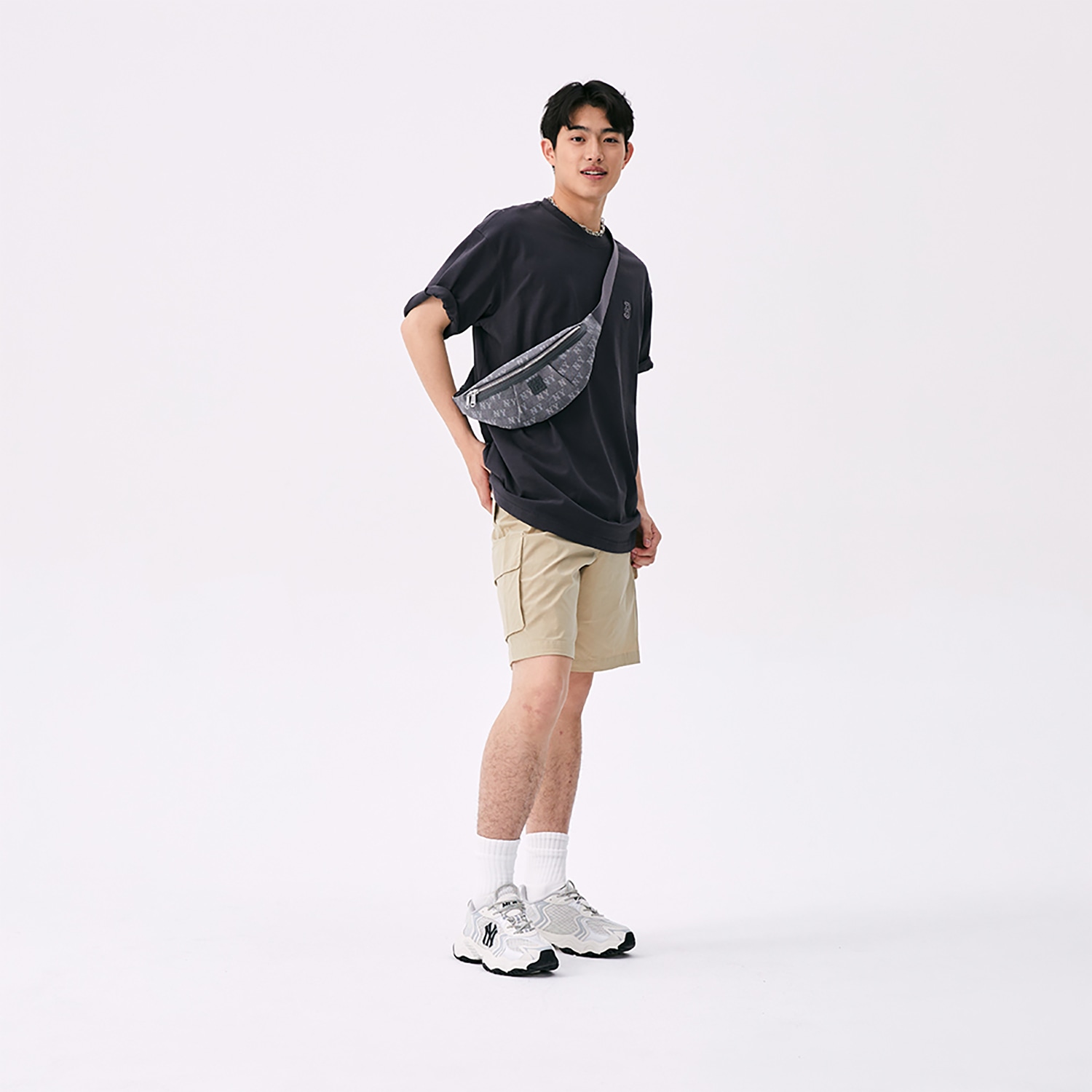 MLB Waist Bag Light Blue/Grey — фото 9
