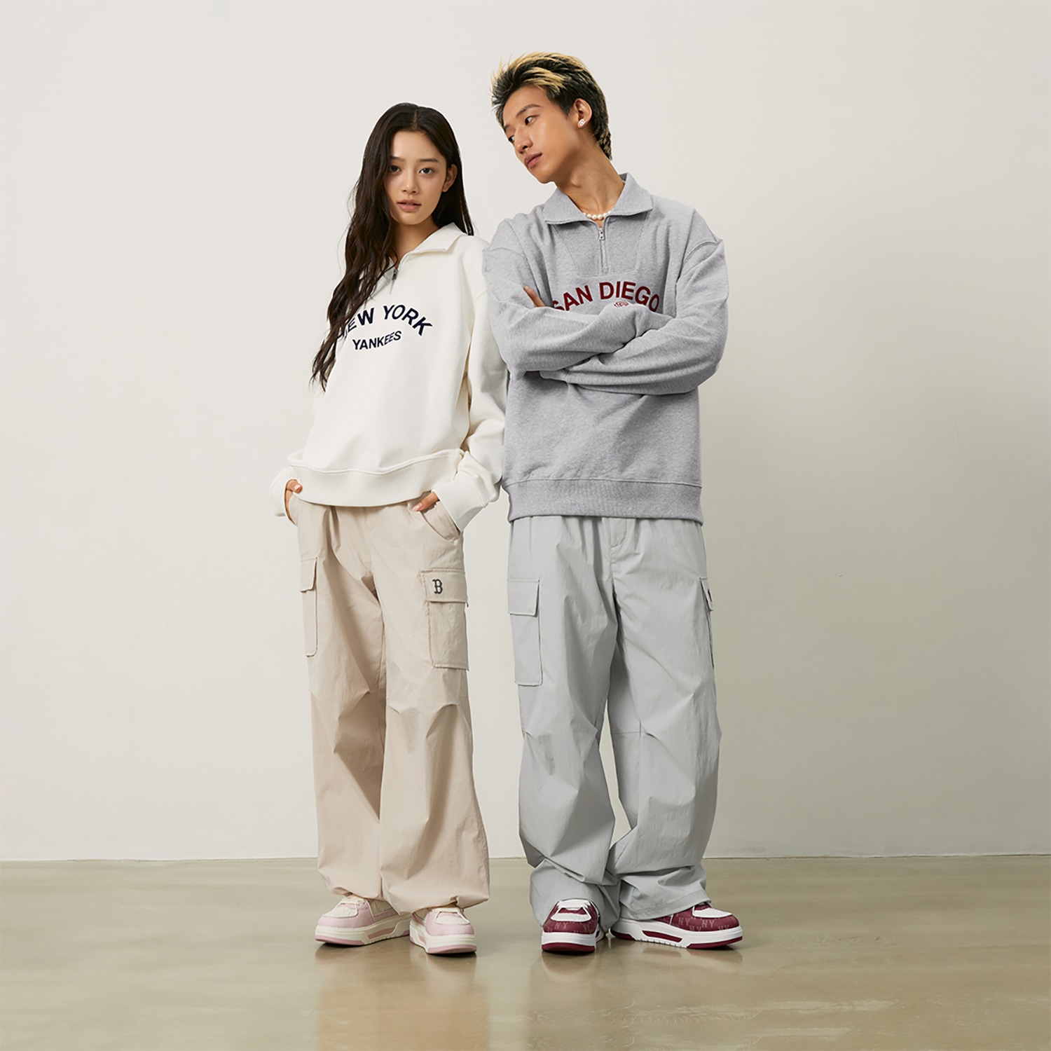 MLB Yankees Retro Sweatshirt Cream — фото 6