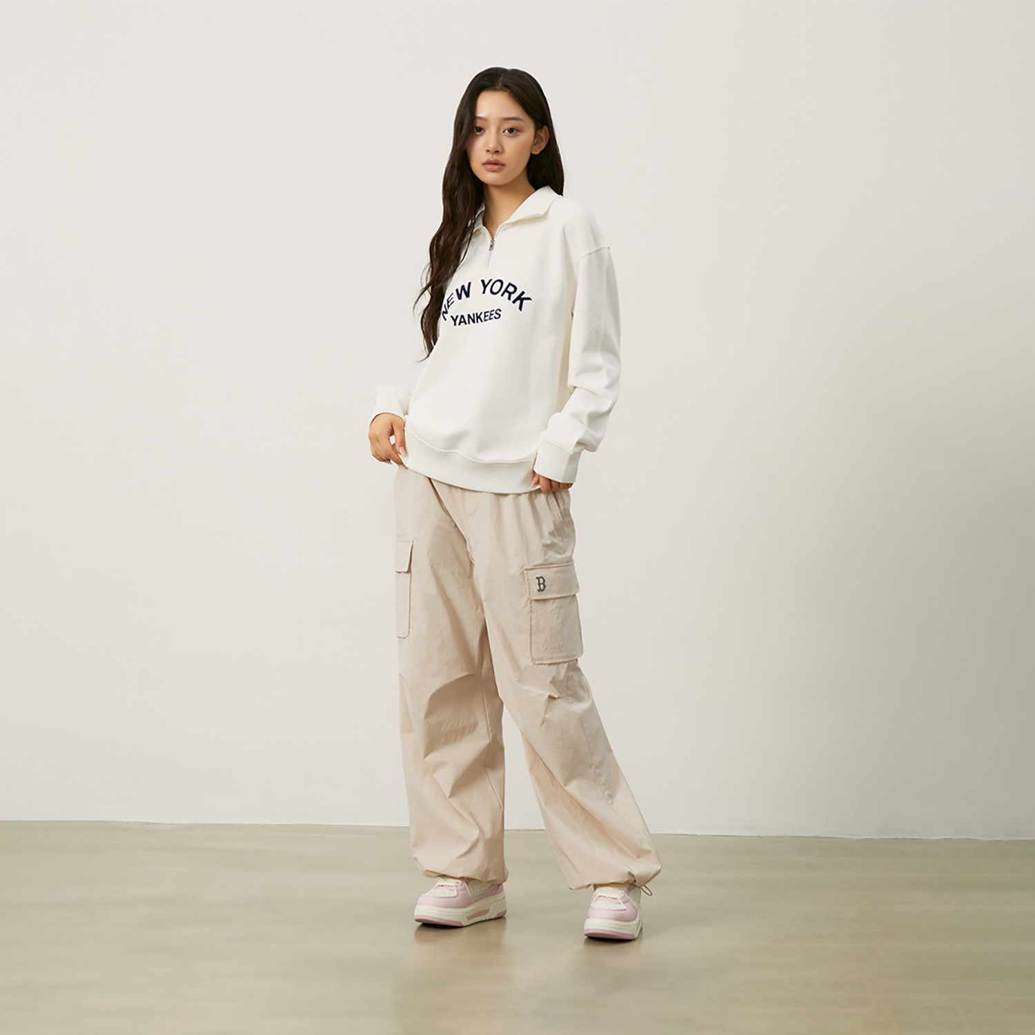 MLB Yankees Retro Sweatshirt Cream — фото 5