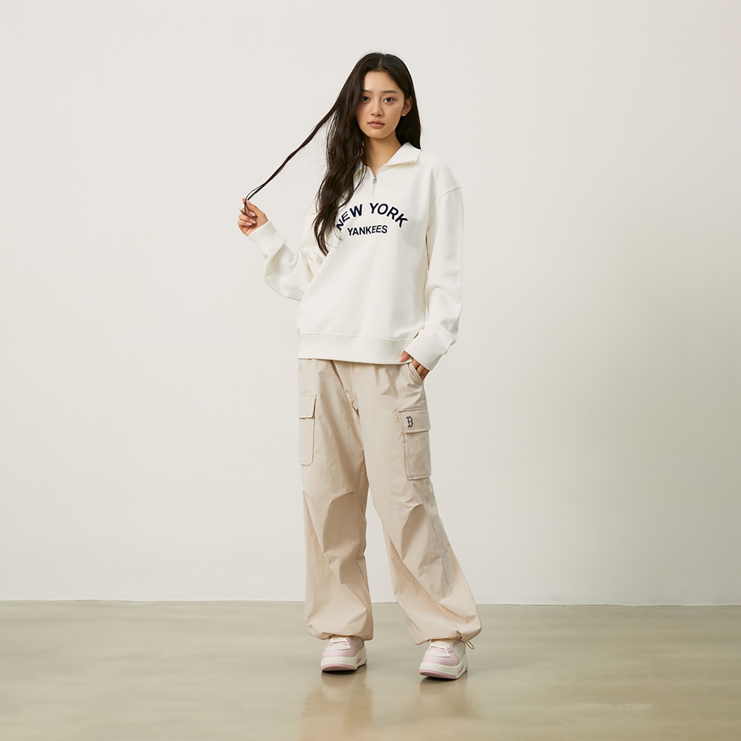 MLB Yankees Retro Sweatshirt Cream — фото 4