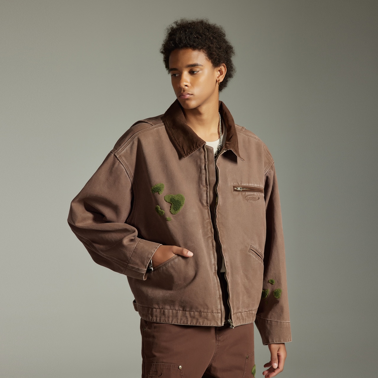 Guuka Tech Corduroy Jacket Coffee — фото 2
