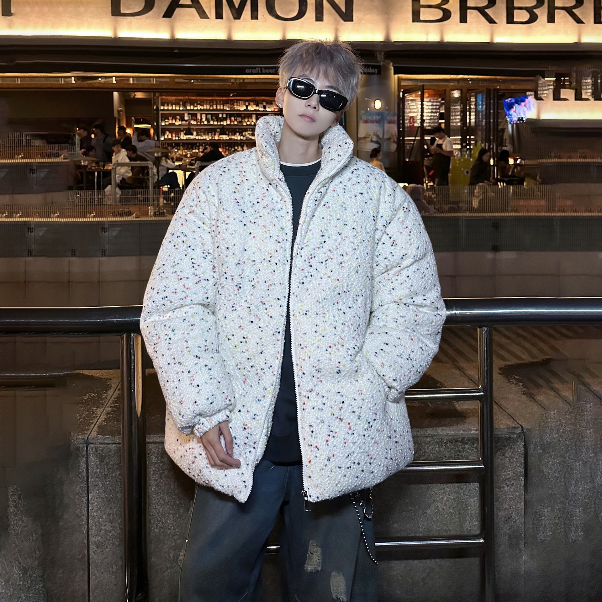 Dareasy Ice Cream Dot Puffer Jacket — фото 2