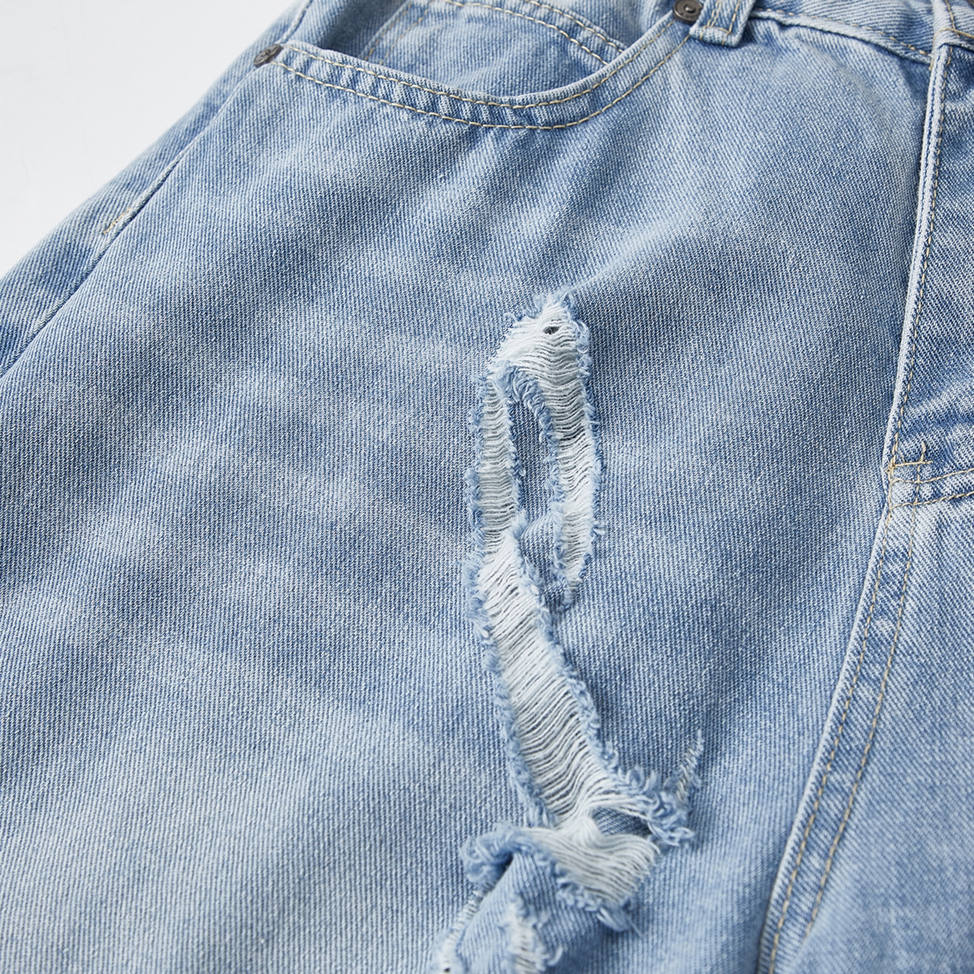Dareasy Vintage Distressed Straight Jeans — фото 5