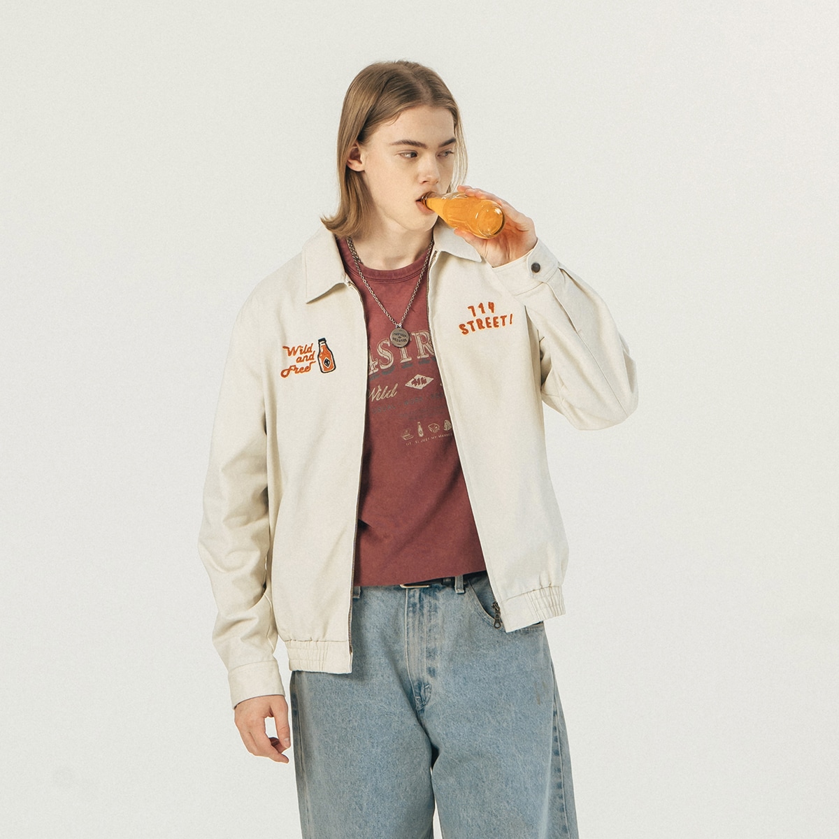 714Street Retro Racing Embroidered Jacket — фото 10