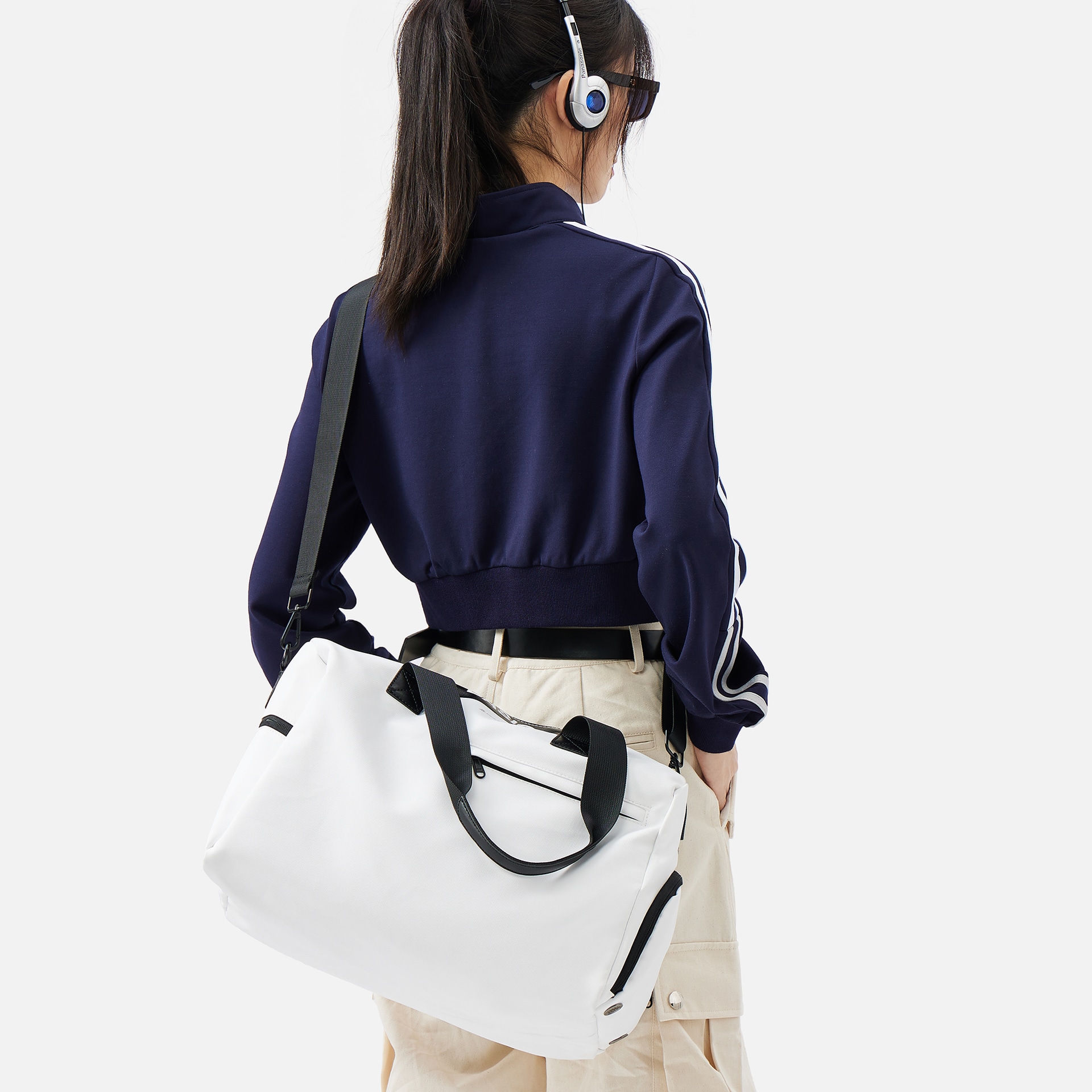 阿尔派妮 Alpine Yoga Gym Bag Black/White — фото 8