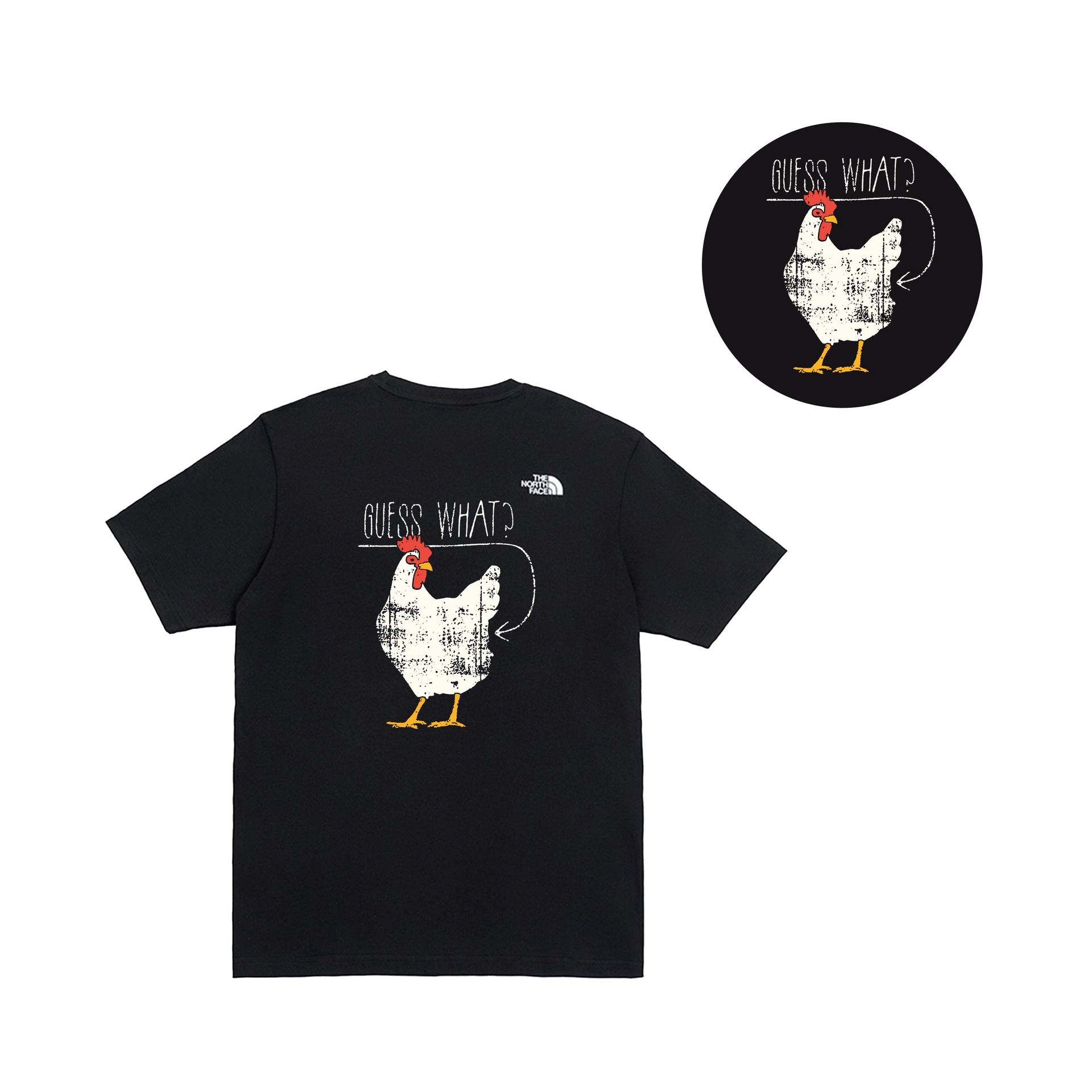 The North Face Fuzzy Chick Amber Graffiti Tee — фото 1