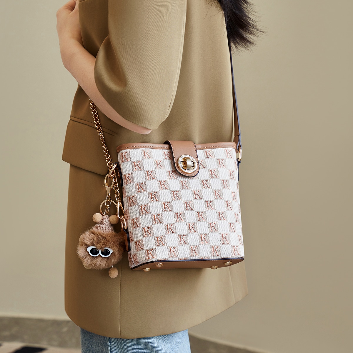 Aokang Vintage PVC Bucket Bag — фото 9