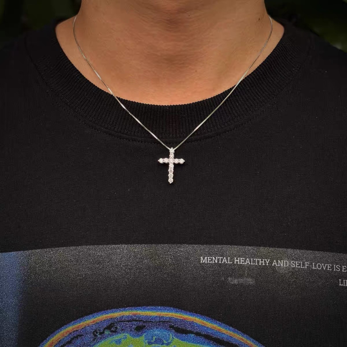 King Of Bling Cross Necklace — фото 2