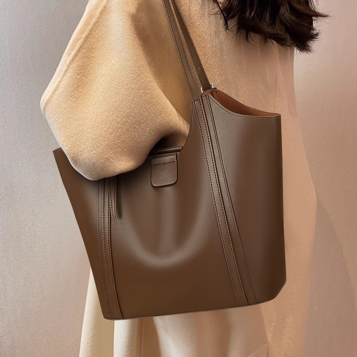 Comely Tote Bag Brown — фото 9