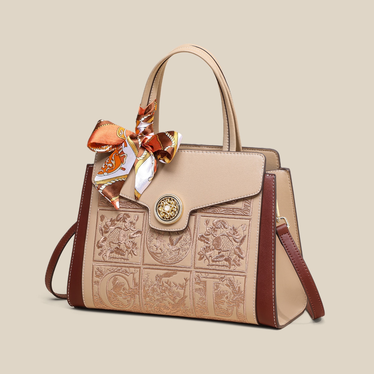 Comely Elegant Embroidered Tote Bag — фото 3
