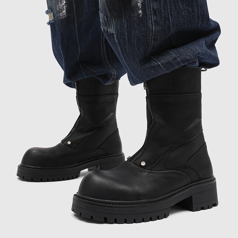Dounkol Double Layer Pigskin High-top Boots — фото 1