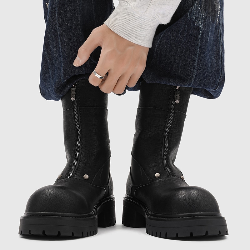 Dounkol Double Layer Pigskin High-top Boots — фото 3