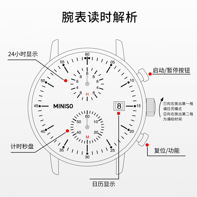 Miniso Часы (Арт. MC-5559-JDH) — фото 5