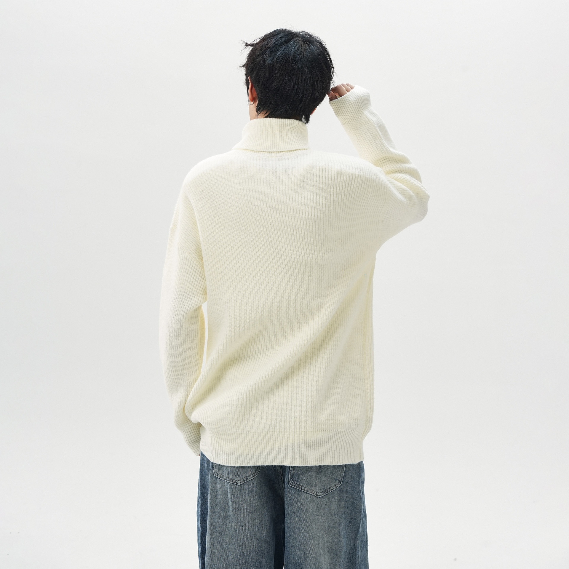 Charlie Golf Basic Logo Turtleneck Sweater — фото 11