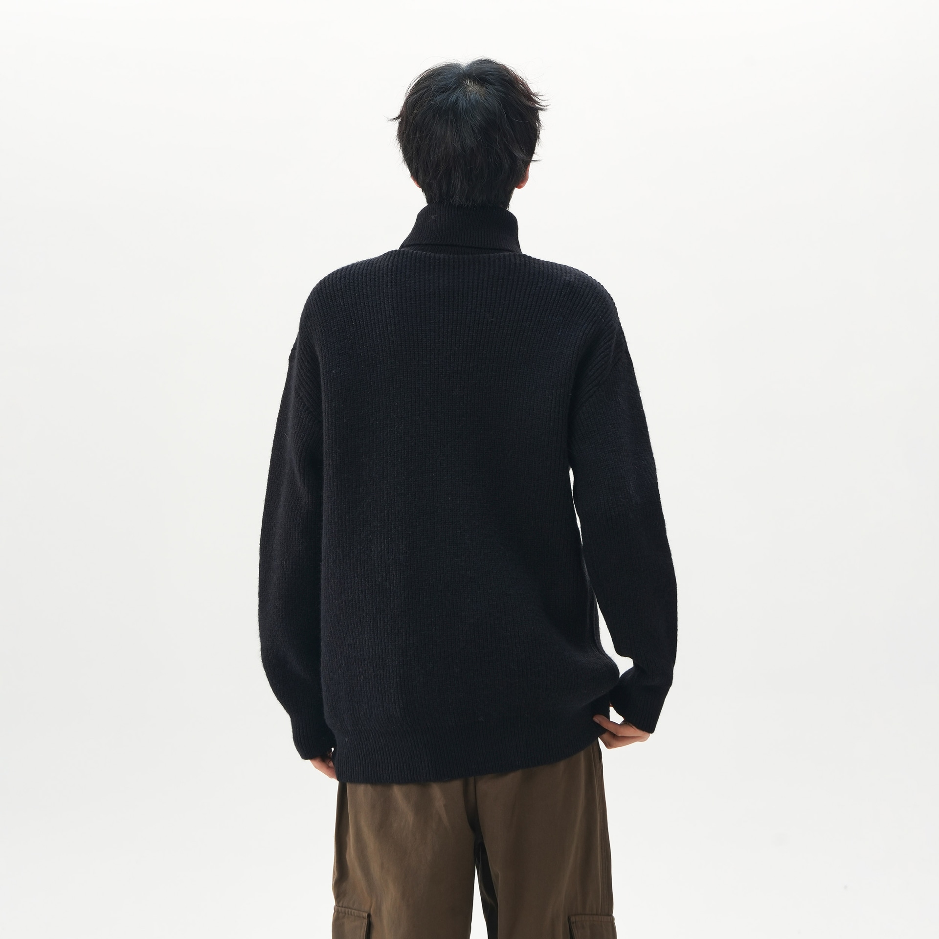 Charlie Golf Basic Logo Turtleneck Sweater — фото 5