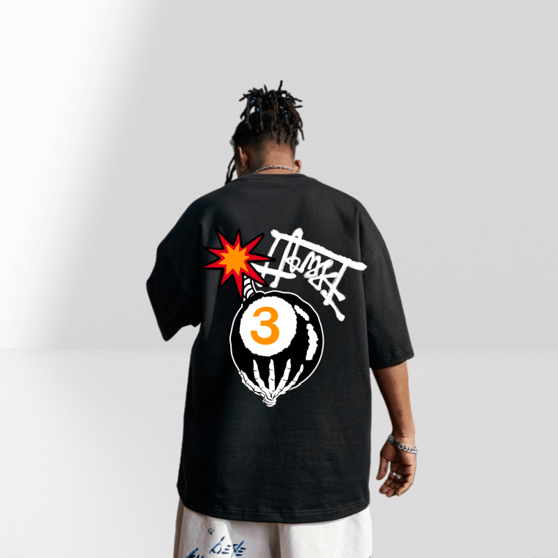 FFOMKE 240 Heavyweight Vintage Streetwear T-Shirt — фото 7