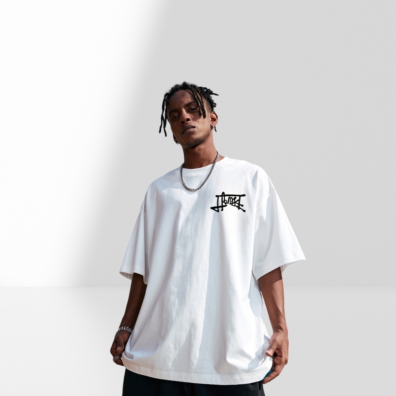 FFOMKE 240 Heavyweight Vintage Streetwear T-Shirt — фото 4